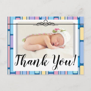 Bedankt voor de aankondiging van de geboorte Een f Briefkaart