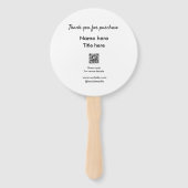 Bedankt voor de aankoop naam hier scannen QR Handwaaier (Voorkant)