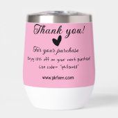 Bedankt voor de aankoop roze familie zakelijk deta (Voorkant)