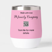 Bedankt voor de aankoop roze familie zakelijk deta (Achterkant)