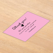 Bedankt voor de aankoop roze familie zakelijk deta acryl uitnodigingen (Laagn)