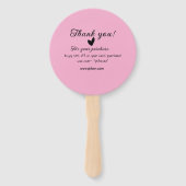 Bedankt voor de aankoop roze familie zakelijk deta handwaaier (Voorkant)