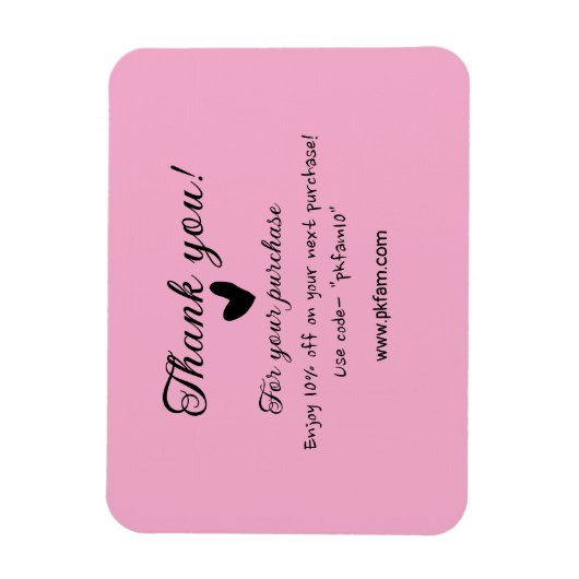 Bedankt voor de aankoop roze familie zakelijk deta magneet (Verticaal)