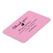 Bedankt voor de aankoop roze familie zakelijk deta magneet (Linkerzijde)