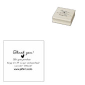 Bedankt voor de aankoop roze familie zakelijk deta rubberstempel (Gestempeld)