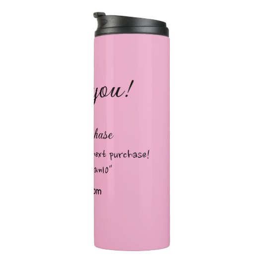 Bedankt voor de aankoop roze familie zakelijk deta thermosbeker (Geroteerd rechts)