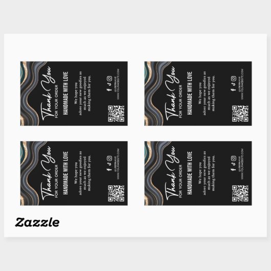 Bedankt voor de aankoop Stone Marble Agate Label (Vel)