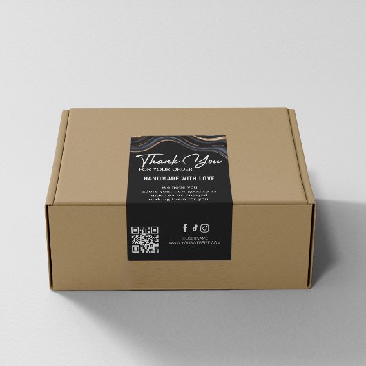 Bedankt voor de aankoop Stone Marble Agate Label