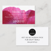 Bedankt voor de aankoop van de installatiecode visitekaartje (Voorkant / Achterkant)