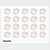 Bedankt voor de aankoop van Handmade Ronde Sticker (Vel)