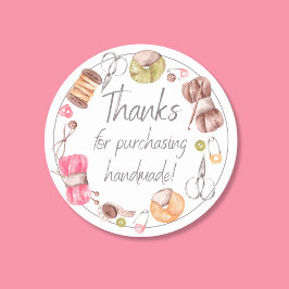 Bedankt voor de aankoop van Handmade Ronde Sticker