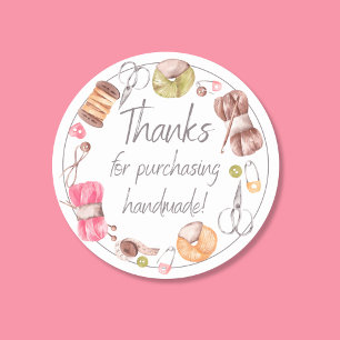 Bedankt voor de aankoop van Handmade Ronde Sticker