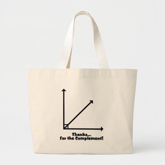 bedankt voor de aanvulling grote tote bag (Voorkant)