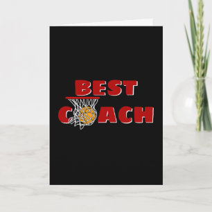 Bedankt voor de Basketball Coach Kaart