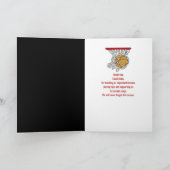 Bedankt voor de Basketball Coach Kaart (Binnen)