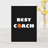 Bedankt voor de Basketball Coach Kaart (Gele Bloem)