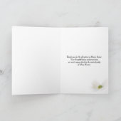 Bedankt voor de begrafenisdonatie tuindeur kaart (Binnen)