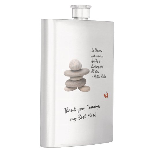 Bedankt voor de Best Man aanpasbaar Flacon (Rechts)