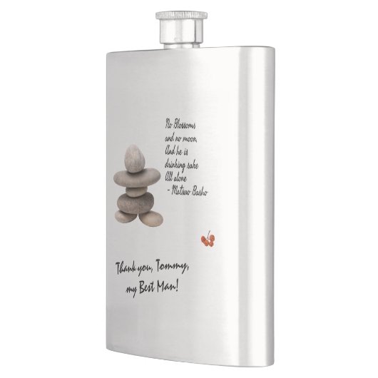 Bedankt voor de Best Man aanpasbaar Flacon (Links)