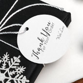 Bedankt voor de bestelling Handmade Elegant Script Zelfinktende Stempel