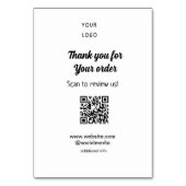 Bedankt voor de bestelling scan Review us business (Achterkant)