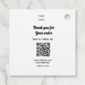 Bedankt voor de bestelling scan Review us business Bedankjes Labels (Achterkant)