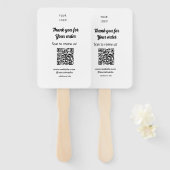 Bedankt voor de bestelling scan Review us business Handwaaier (Voorkant en achterkant)