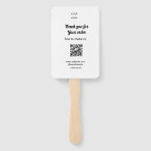 Bedankt voor de bestelling scan Review us business Handwaaier (Achterkant)