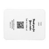 Bedankt voor de bestelling scan Review us business Magneet (Horizontaal)