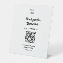 Bedankt voor de bestelling scan Review us business