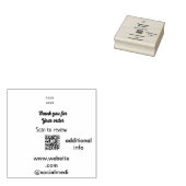 Bedankt voor de bestelling scan Review us business Rubberstempel (Gestempeld)