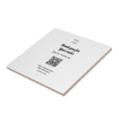 Bedankt voor de bestelling scan Review us business Tegeltje (Zijkant)