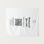 Bedankt voor de bestelling scan Review us business Wandkleed (Voorkant (horizontaal))