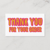 Bedankt voor de bestelling Social Icons QR Code Ho Visitekaartje (Voorkant)