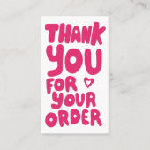 Bedankt voor de bestelling Social Icons QR Code Ro Visitekaartje (Voorkant)