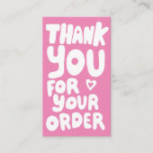 Bedankt voor de bestelling Social Icons QR Code Ro Visitekaartje (Voorkant)