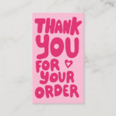 Bedankt voor de bestelling Social Icons QR Code Ro Visitekaartje (Voorkant)