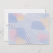 Bedankt voor de blauwe Abstracte kunst (Achterkant)