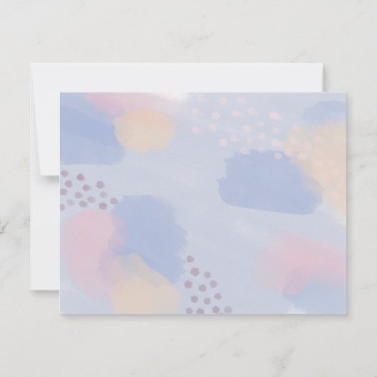 Bedankt voor de blauwe Abstracte kunst (Achterkant)