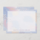 Bedankt voor de blauwe Abstracte kunst (Voorkant / Achterkant)