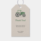 Bedankt voor de boerderijtractor cadeaulabel (Voorkant)