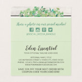 Bedankt voor de botanische Kaart Eucalyptus Wood (Binnenkant ongevouwen)