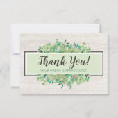 Bedankt voor de botanische Kaart Eucalyptus Wood (Voorkant)