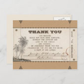 Bedankt voor de briefkaarten tickets (Voorkant / Achterkant)