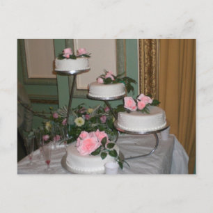 Bedankt voor de bruidstaart briefkaart