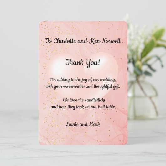 Bedankt voor de bruiloft 2 (Staand voorkant)