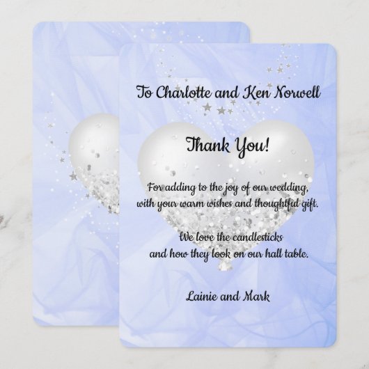 Bedankt voor de bruiloft 3 (Voorkant / Achterkant)