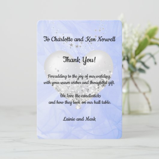 Bedankt voor de bruiloft 3 (Staand voorkant)