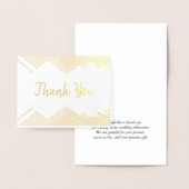Bedankt voor de bruiloft folie kaarten (Display)