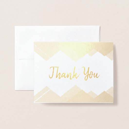 Bedankt voor de bruiloft folie kaarten (Voorkant met envelop)